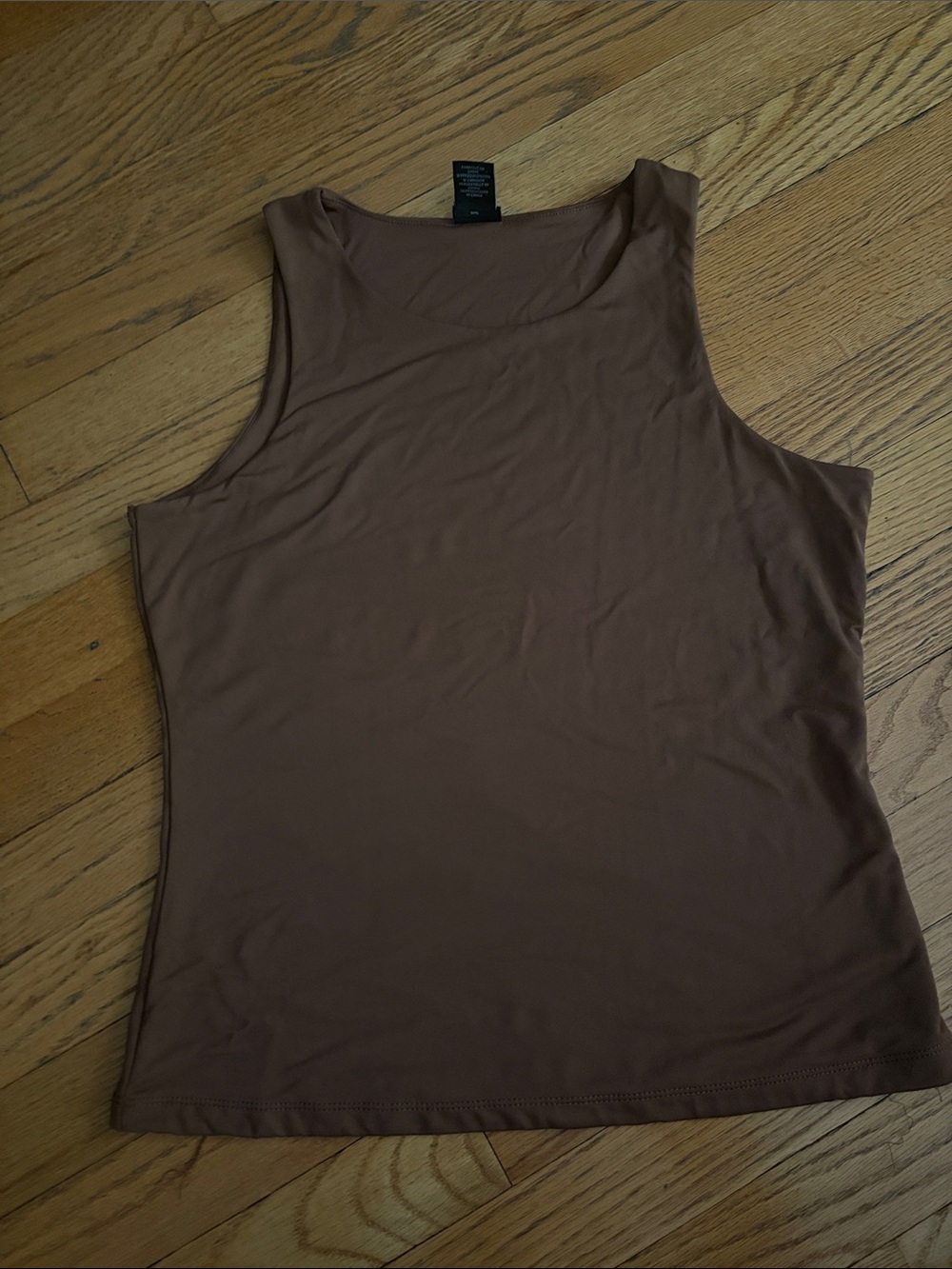 Tahari Brown Sleeveless Tank Top